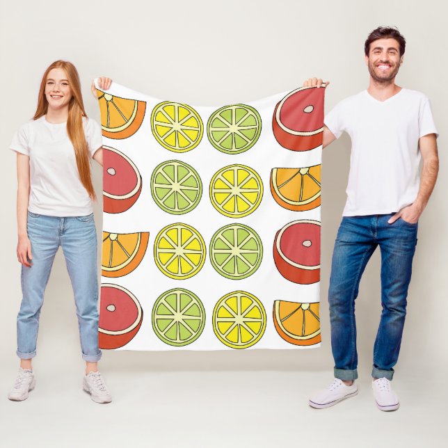 Couverture Polaire Fruit Citron  (En situation)