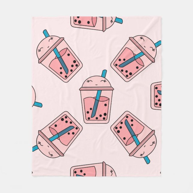 Couverture Polaire Fruit de thé motif clair sans coutures été dr (Devant)