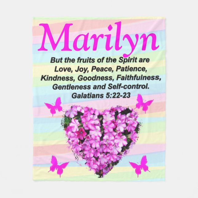 COUVERTURE POLAIRE FRUITS FLORAUX ROSES DU BLANCHET PERSONNALISÉ D'ES (Devant)