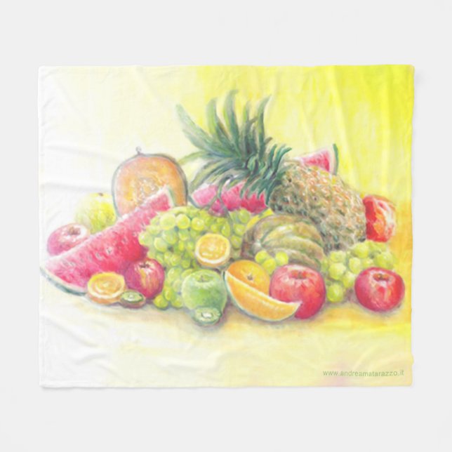 Couverture Polaire Fruits heureux (Devant (Horizontal))