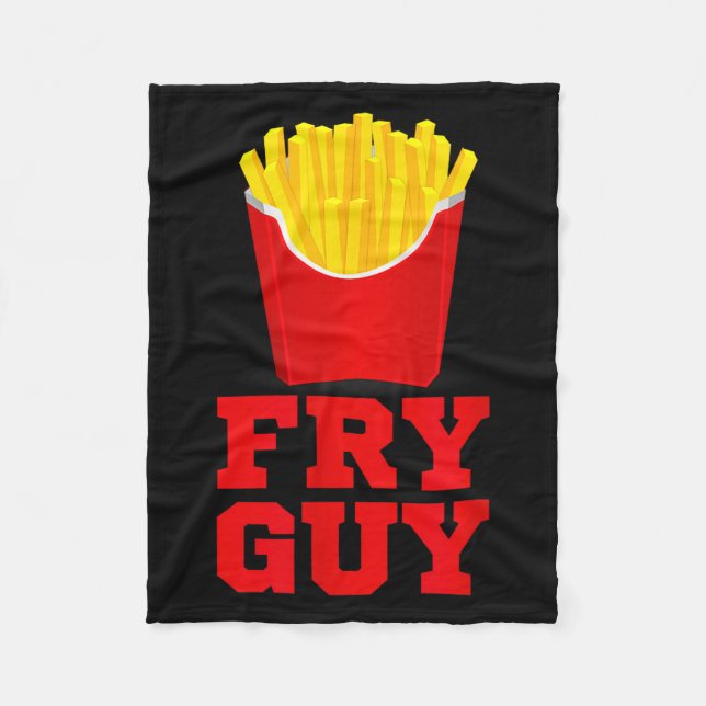Couverture Polaire Fry Guy Fast Food Lover Fries Funny Novelty  (Devant)