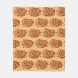 Couverture Polaire Fry Steak Fries frites Pommes de terre Chips Foodi