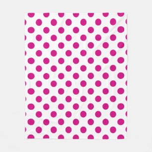 Couverture Polaire Fuchsia polka