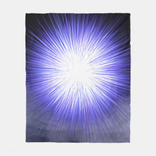Couverture Polaire fumée de toison noir avec un éclat de violet