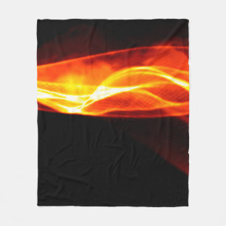 Couverture Polaire Fumée rouge Abstraite Feu sur arrière - plan noir.