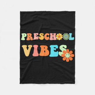 Couverture Polaire Fun Byck To School Preschool Vibes First Day Of Sc