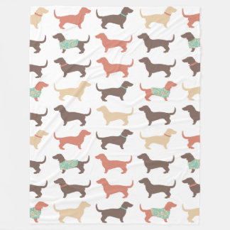 Couverture Polaire Fun Dachshund Dog Motif
