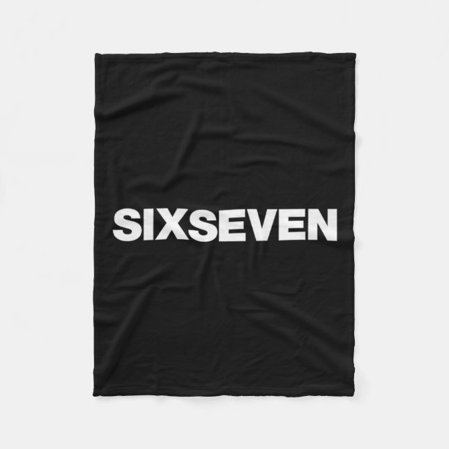 Couverture Polaire Fun Design That Says Six Seven 6 7 Meme Premium Tr (Devant)