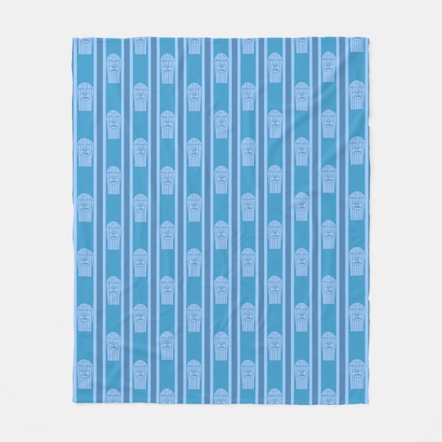 Couverture Polaire Fun et Fancy Blue Popcorn (Devant)