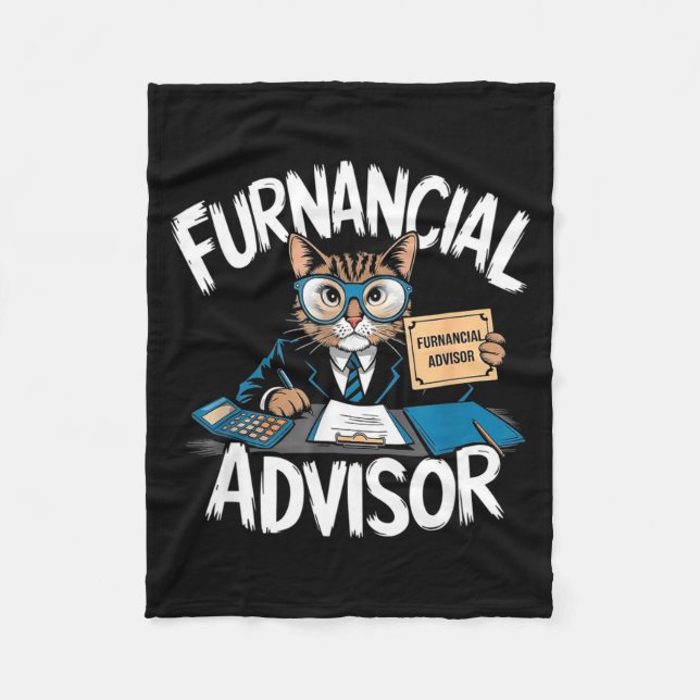 Couverture Polaire Fun Financial Planner Gift Funny Retirement Adviso (Devant)