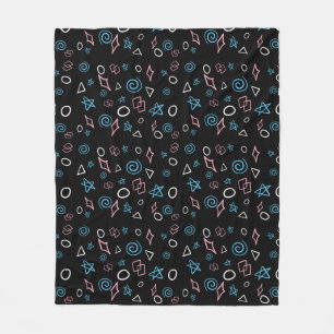 Couverture Polaire Fun motif répétitif dans les couleurs du drapeau t