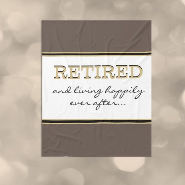 Couverture Polaire Fun Novelty Retraite Cadeau Fleece Blanket (Créateur téléchargé)