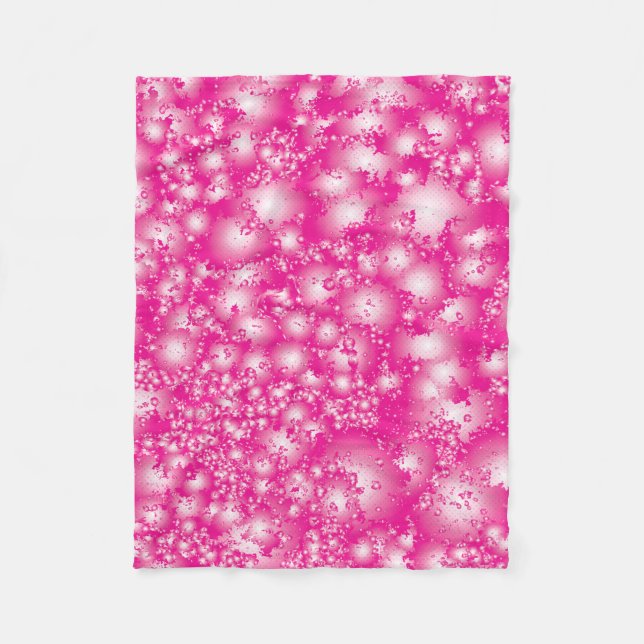 Couverture Polaire Fun PINK Abstrait Encre Super motif (Devant)