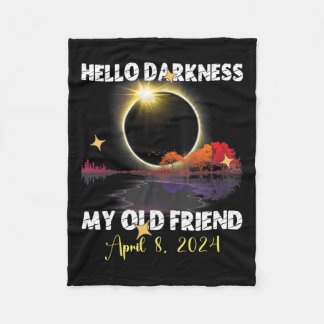 Couverture Polaire Fun Solare Eclipse 2024 Pour Le Avril 8 2024 Solar