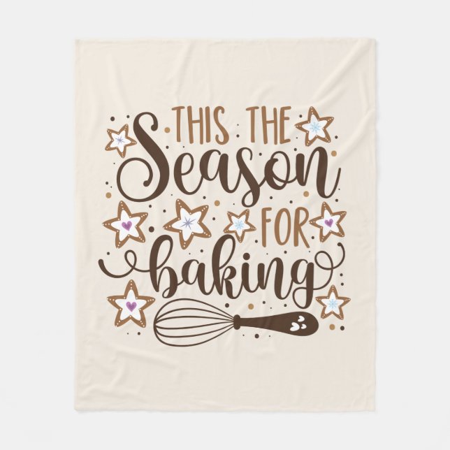 Couverture Polaire Fun 'Tis Season for Baking Design (Devant)