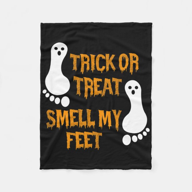 Couverture Polaire Fun Trick Ou Treat Smell My Feed Halloween (Devant)