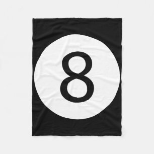 Couverture Polaire Funky 8 Ball Magic Billard Pool Lazy Halloween C