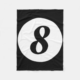 Couverture Polaire Funky 8 Ball Magic Billard Pool Lazy Halloween C