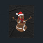 Couverture Polaire Funky Christmas Football Ball Père Noël Snowman<br><div class="desc">Funky Christmas Football Ball Père Noël Snowman</div>
