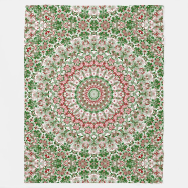 Couverture Polaire Funky Intricte Boho Eclectique Hippie Xmas Mandala (Devant)