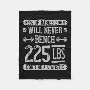Couverture Polaire Funny 225 Pound Banch Presse Gym - Ne Soyez Pas Un