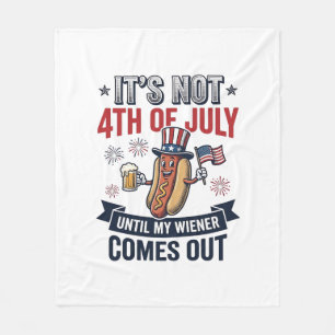 Couverture Polaire Funny 4th Of July Hot Dog Vintage Patriotic Shirt_