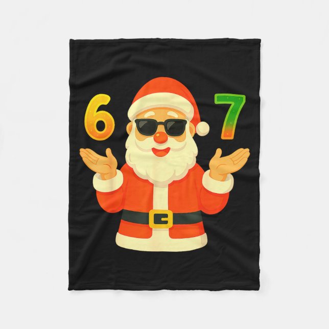 Couverture Polaire Funny 67 Christmas Design For Jolly Meme Fans  (Devant)