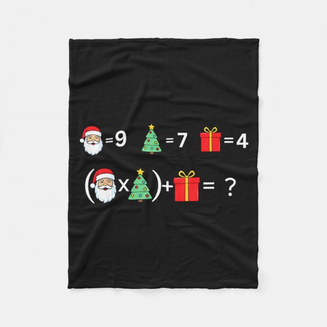 Couverture Polaire Funny 67 Meme Christmas Math Teacher Santa Six Sev (Devant)
