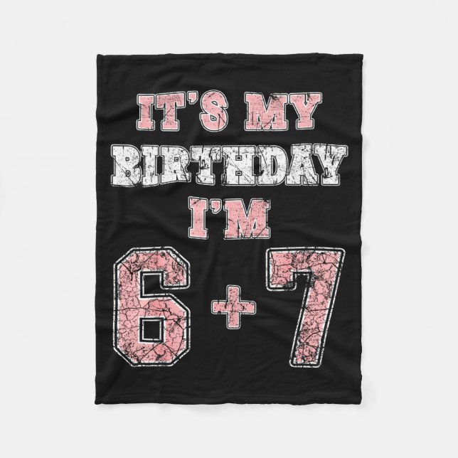 Couverture Polaire Funny 6 7 13th Birthday Six Seven Teenager 13 Year (Devant)