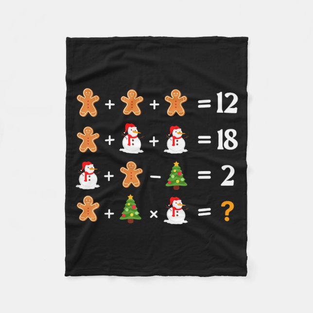 Couverture Polaire Funny 6 7 Meme Christmas Order Of Operations Math  (Devant)