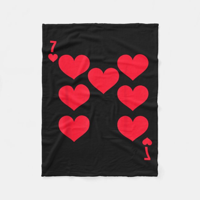 Couverture Polaire Funny 6 7 Of Hearts Matching 67 Meme Couple Valent (Devant)