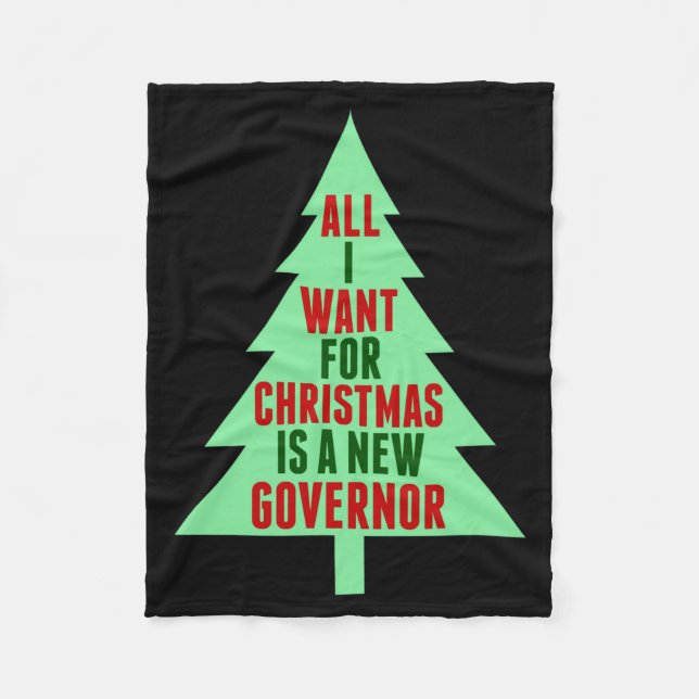 Couverture Polaire Funny Anti Governor Litical Christmas Humor  (Devant)
