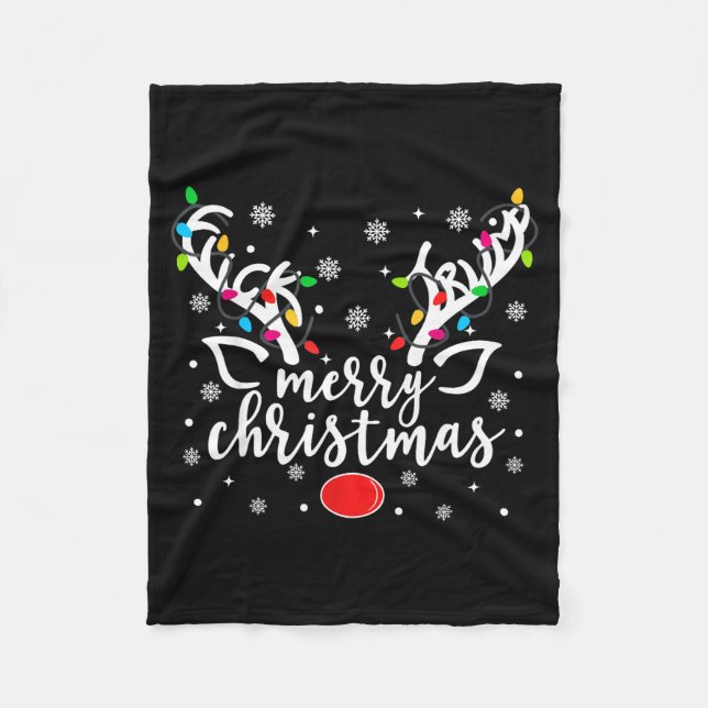 Couverture Polaire Funny Anti Trump Christmas Reindeer Funny Feminist (Devant)
