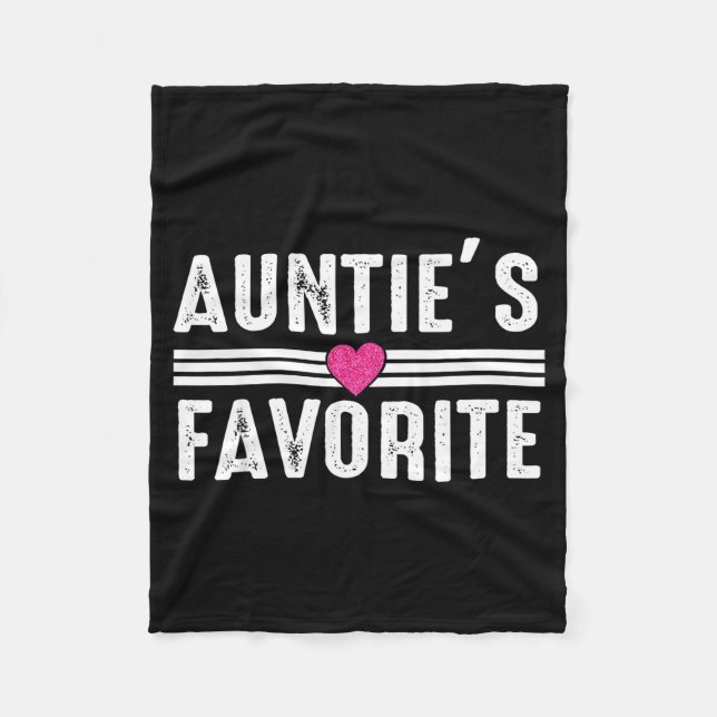 Couverture Polaire Funny Auntie'ss Favorite Son Daughter I'm Auntie's (Devant)