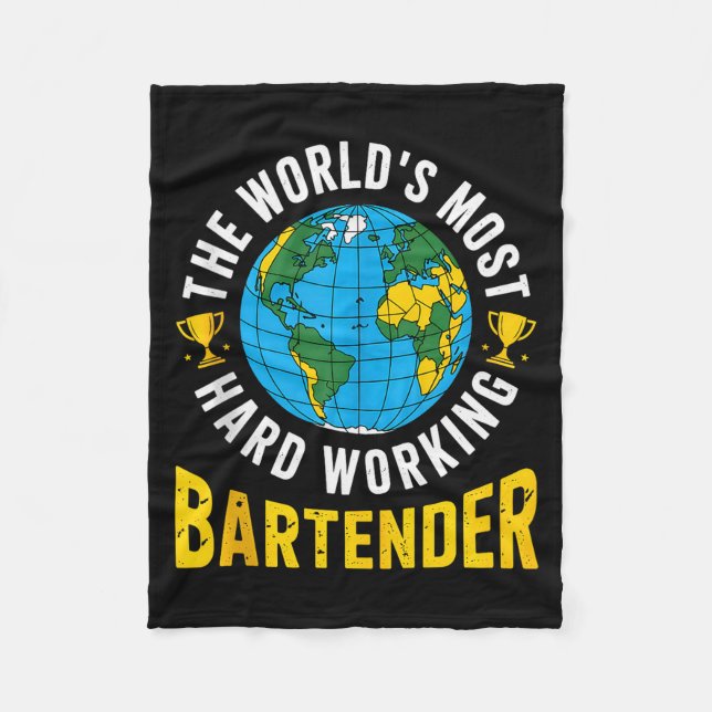 Couverture Polaire Funny Bartender Barmaid Barman Men Woman Tank Top  (Devant)