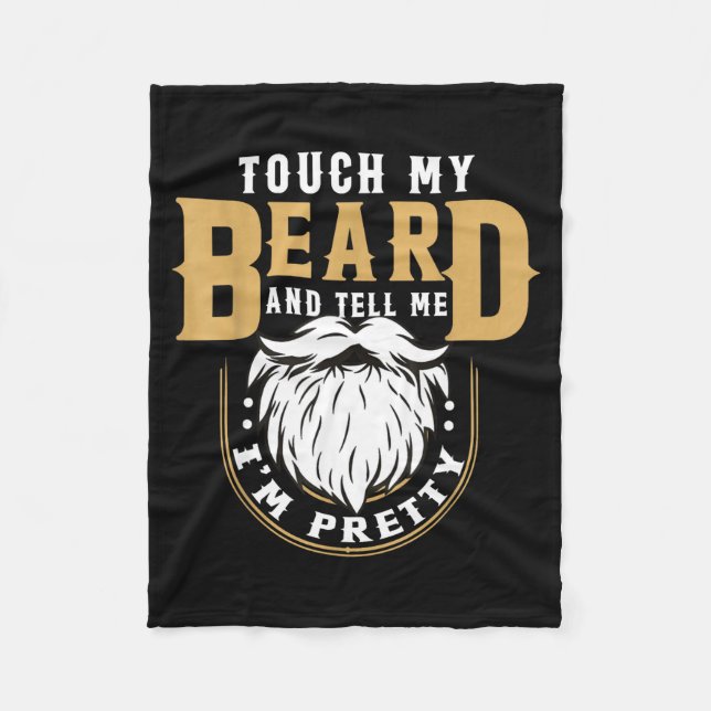Couverture Polaire Funny Beard Quote Gift For Bearded Men Husband Or  (Devant)