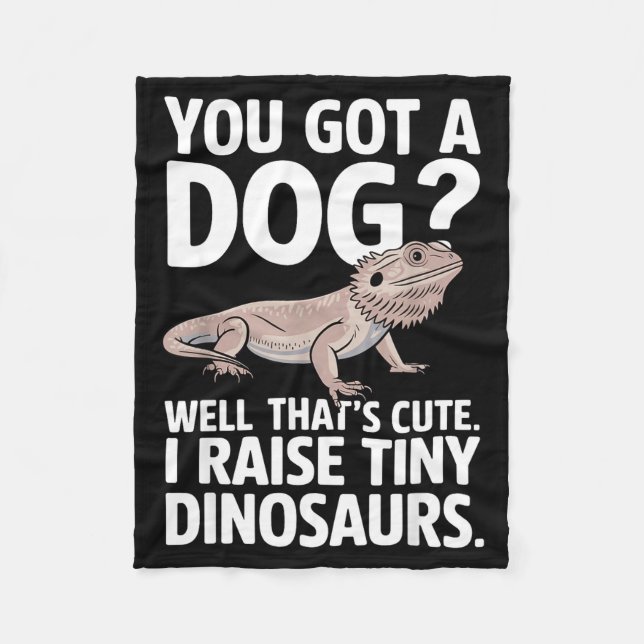 Couverture Polaire Funny Bearded Dragon Art For Men Women Bearded Dra (Devant)