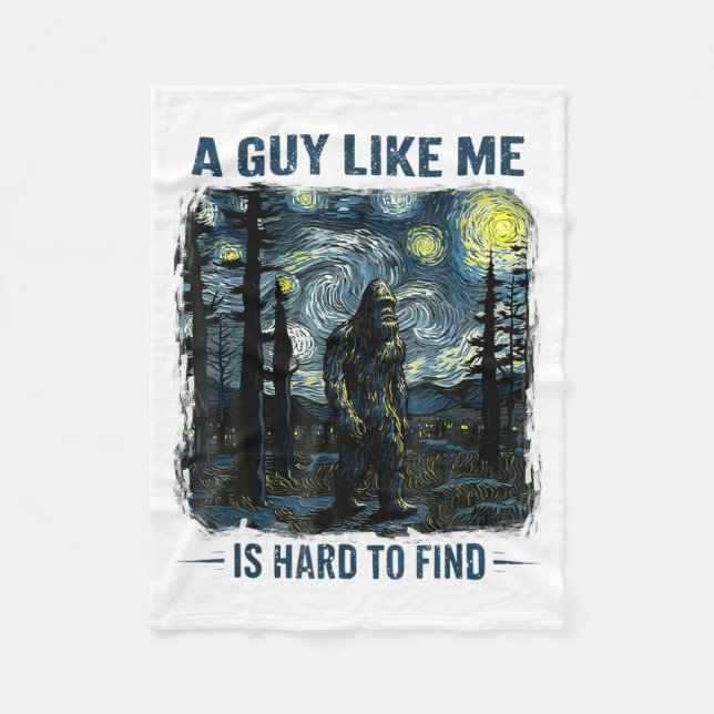 Couverture Polaire Funny Bigfoot A Guy Like Me Is Hard To Forest Find (Devant)