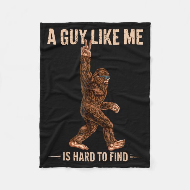 Couverture Polaire Funny Bigfoot A Guy Like Me Is Hard To Forest Find (Devant)