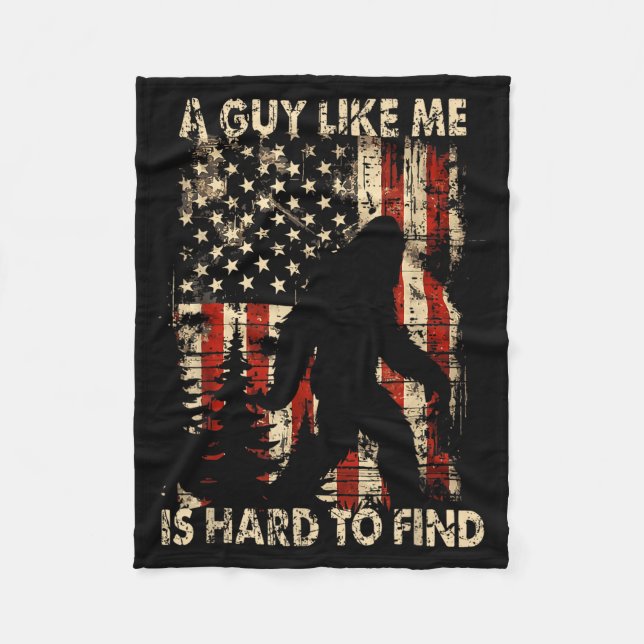Couverture Polaire Funny Bigfoot A Guy Like Me Is Hard To Forest Find (Devant)