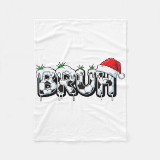 Couverture Polaire Funny Bruh Soccer Christmas Xmas Pajama _1 