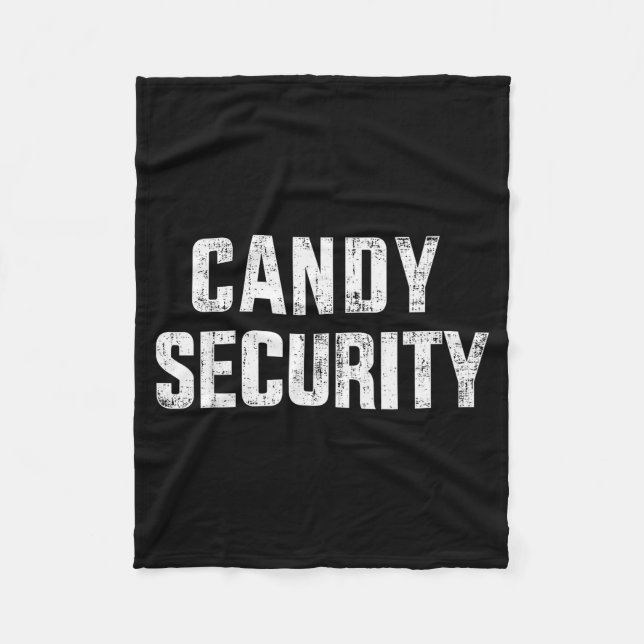 Couverture Polaire Funny Candy Security Lazy Halloween Costume  (Devant)