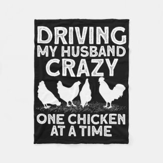 Couverture Polaire Funny Chicken Art For Women Mom Chicken Lady Chick