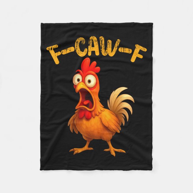Couverture Polaire Funny Chicken Quote Rooster Animal Meme Humor Sayi (Devant)