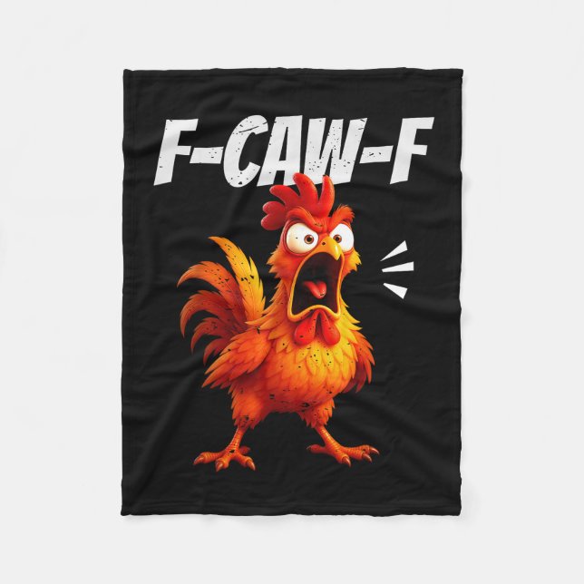 Couverture Polaire Funny Chicken Quote Rooster Humor Saying Men Women (Devant)