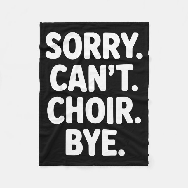 Couverture Polaire Funny Choir Art For Men Women Choir Director Sing  (Devant)