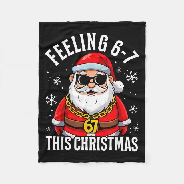 Couverture Polaire Funny Christmas 6-7 67 Six Seven Christmas Kids Te (Devant)