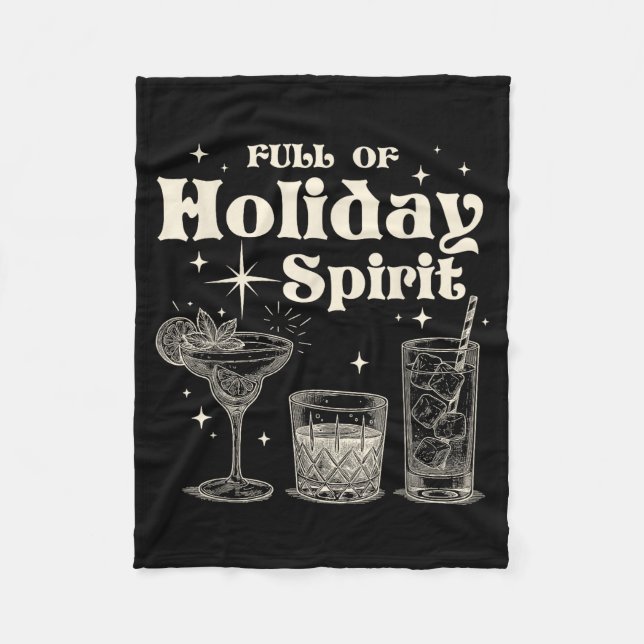 Couverture Polaire Funny Christmas Drinking Full Of Holiday Srit  (Devant)
