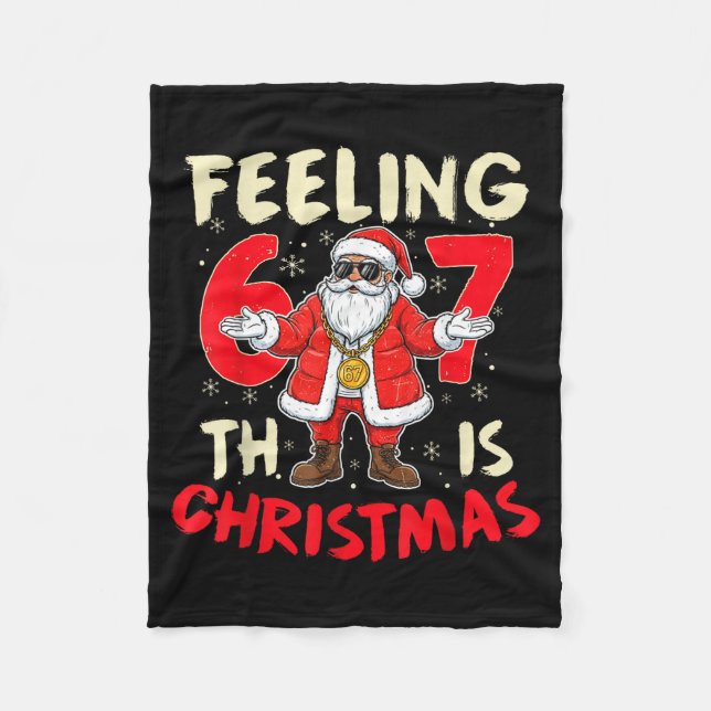 Couverture Polaire Funny Christmas Feeling 6 7 This Christmas Meme Sa (Devant)