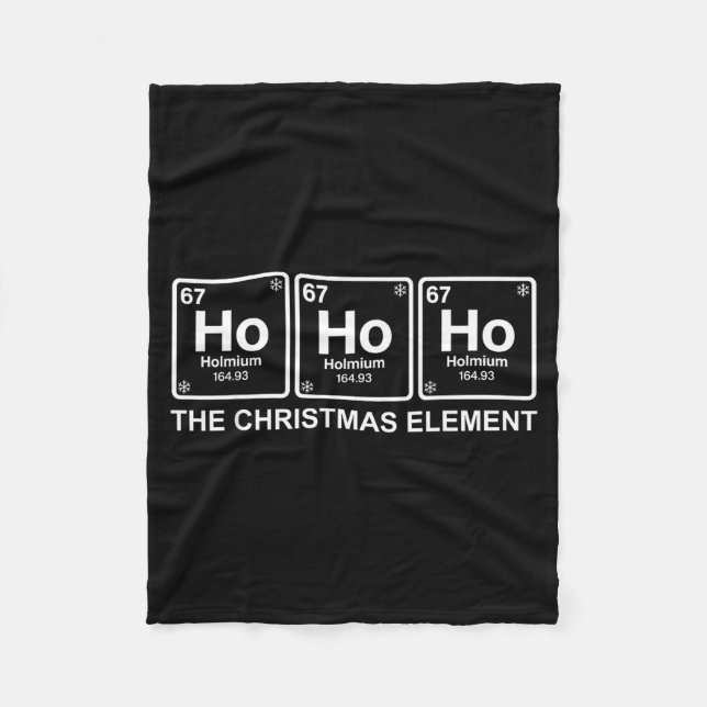 Couverture Polaire Funny Christmas Ho Ho Ho 67 Chemistry Science Peri (Devant)